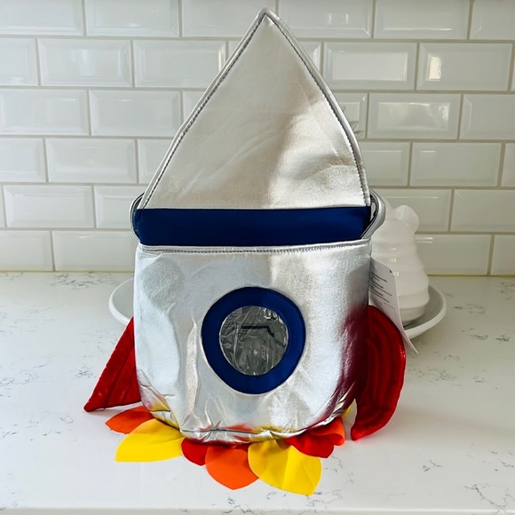 Pottery Barn Kids Other - Pottery Barn Kids Rocket Ship Puffy Treat Bag